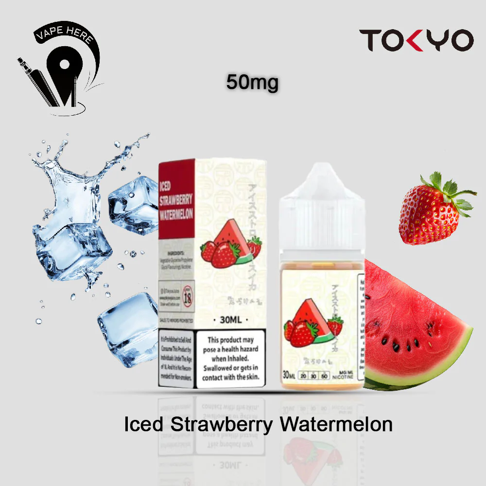 TOKYO ICED STRAWBERRY WATERMELON SALTNIC 30ML- CLASSIC SERIES - Image 5