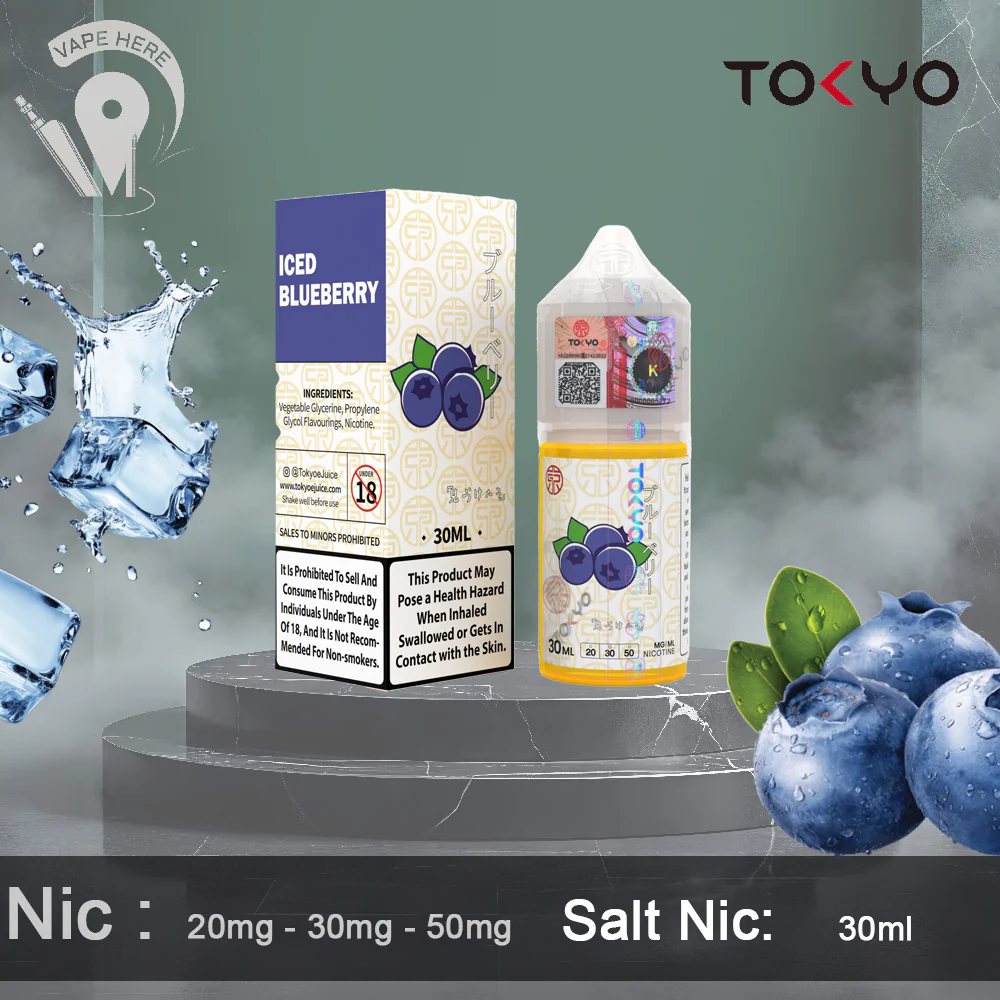 TOKYO ICED BLUEBERRY SALTNIC 30ML- CLASSIC SERIES
