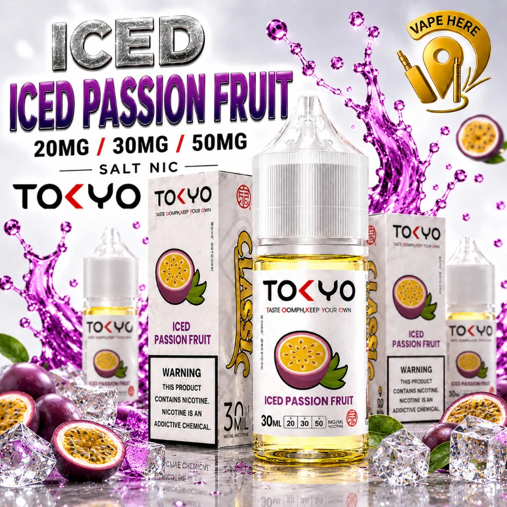TOKYO ICED PASSION FRUIT SALTNIC 30ML- CLASSIC SERIES
