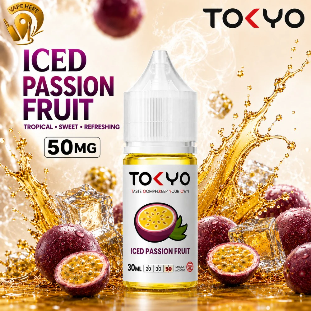TOKYO ICED PASSION FRUIT SALTNIC 30ML- CLASSIC SERIES - Image 5