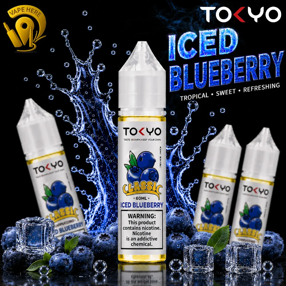 TOKYO ICED BLUEBERRY E LIQUID 60ML- CLASSIC SERIES - Image 2
