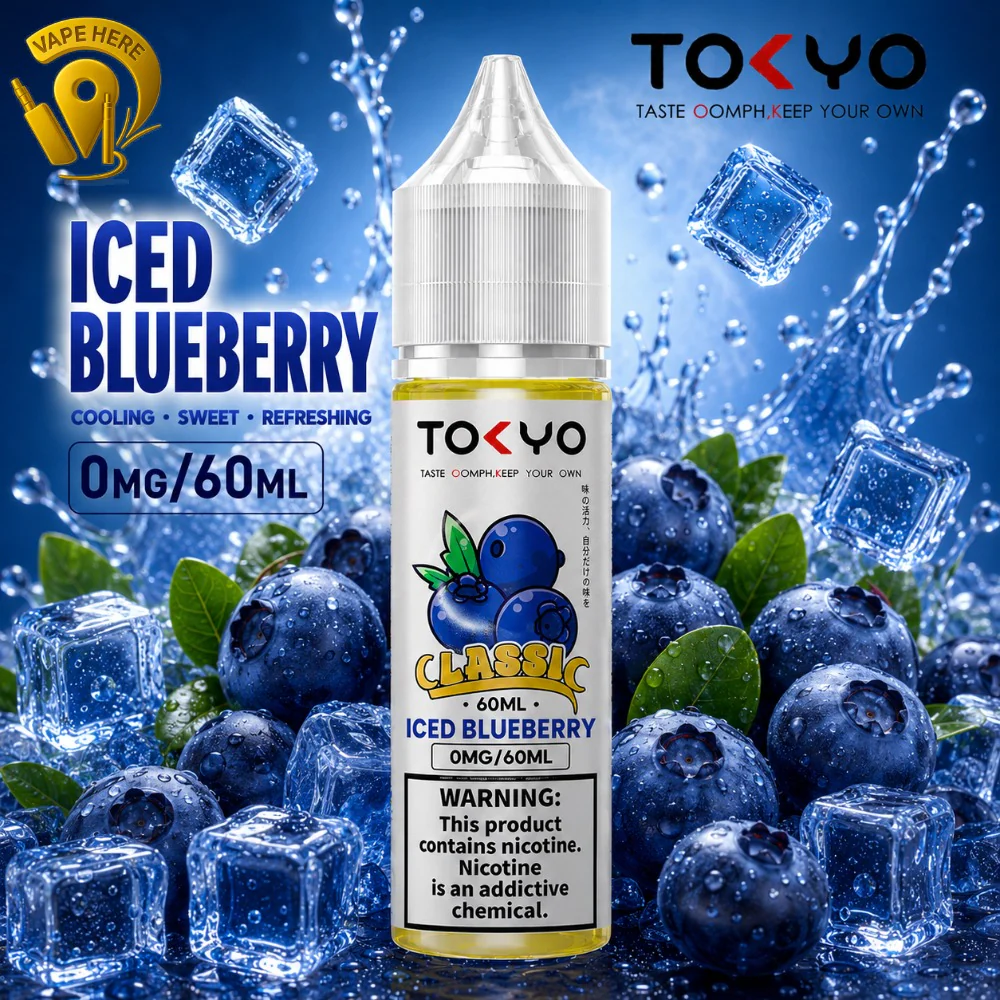 TOKYO ICED BLUEBERRY E LIQUID 60ML- CLASSIC SERIES - Image 3
