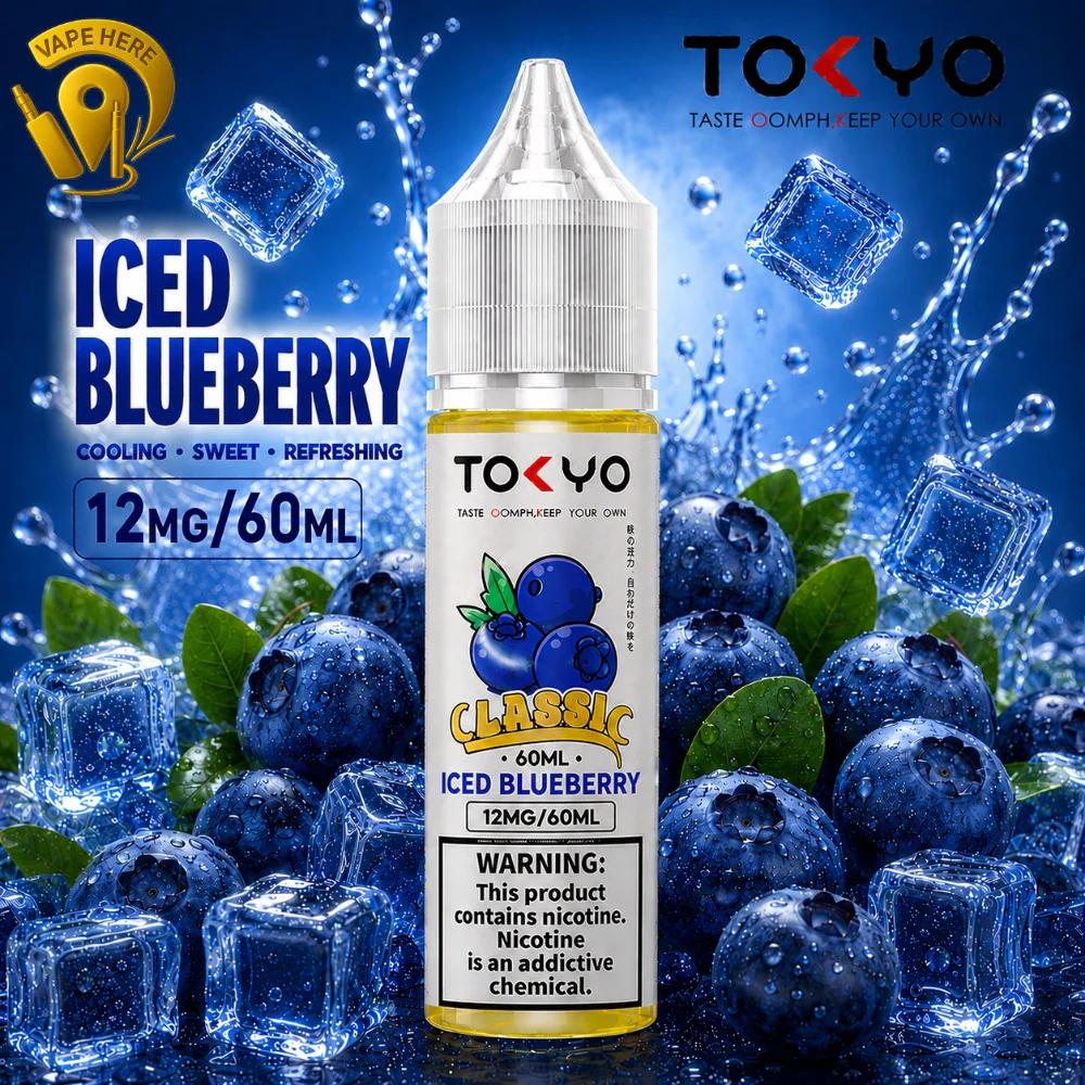 TOKYO ICED BLUEBERRY E LIQUID 60ML- CLASSIC SERIES - Image 6