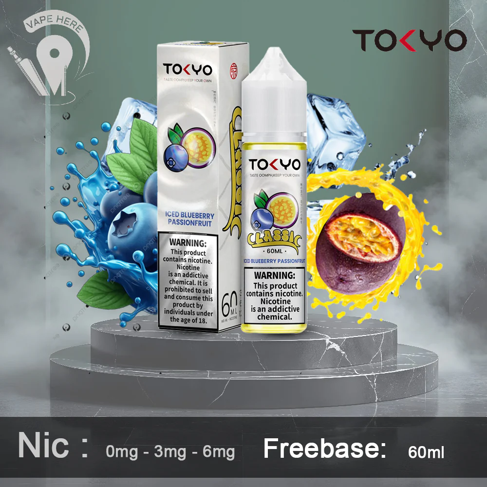 TOKYO ICED BLUEBERRY PASSIONFRUIT 60ML- CLASSIC SERIES