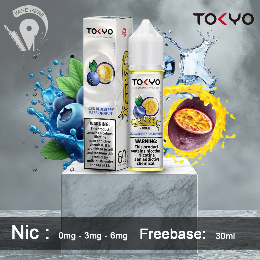 TOKYO ICED BLUEBERRY PASSIONFRUIT 60ML- CLASSIC SERIES - Image 2