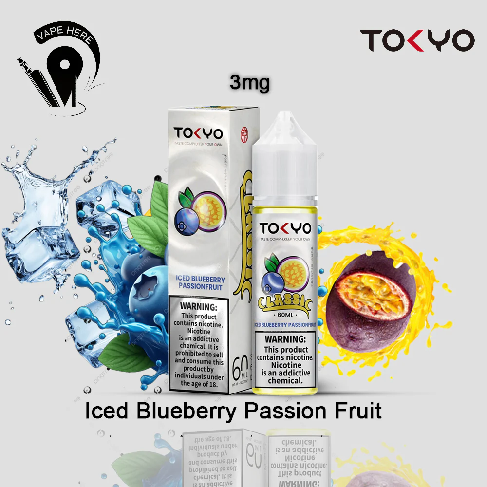 TOKYO ICED BLUEBERRY PASSIONFRUIT 60ML- CLASSIC SERIES - Image 3