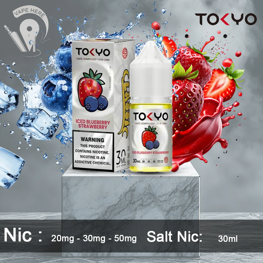 TOKYO ICED BLUEBERRY STRAWBERRY SALTNIC 30ML- CLASSIC SERIES - Image 2