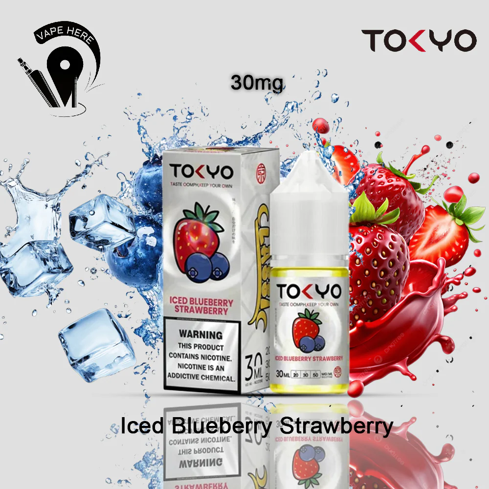 TOKYO ICED BLUEBERRY STRAWBERRY SALTNIC 30ML- CLASSIC SERIES - Image 3