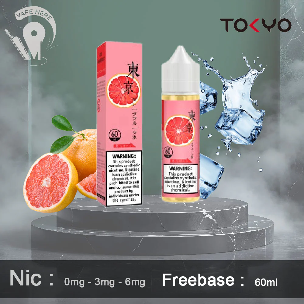 TOKYO ICED GRAPE FRUIT E LIQUID 60ML- CLASSIC SERIES