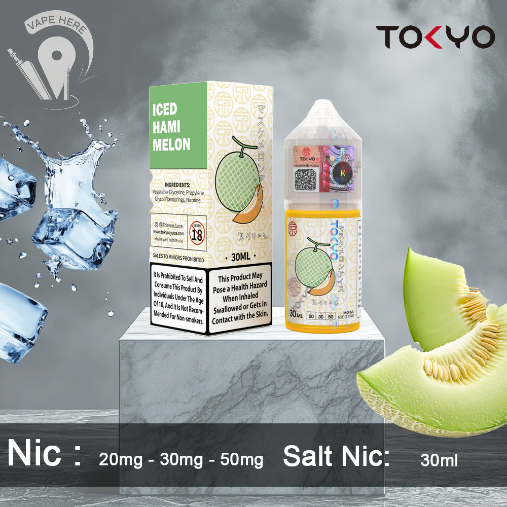 TOKYO ICED HAMI MELON SALTNIC 30ML- CLASSIC SERIES - Image 2