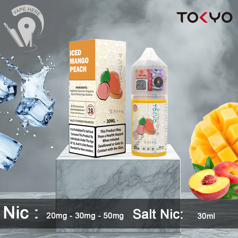 TOKYO ICED MANGO PEACH SALTNIC 30ML- CLASSIC SERIES - Image 2
