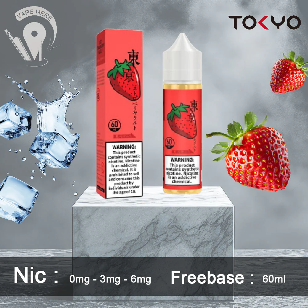 TOKYO ICED STRAWBERRY YAKULT E LIQUID 60ML- CLASSIC SERIES ( ICED STRAWBERRY ) - Image 2