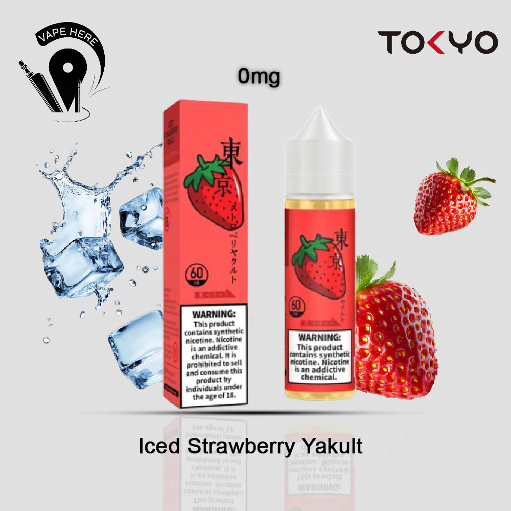 TOKYO ICED STRAWBERRY YAKULT E LIQUID 60ML- CLASSIC SERIES ( ICED STRAWBERRY ) - Image 3