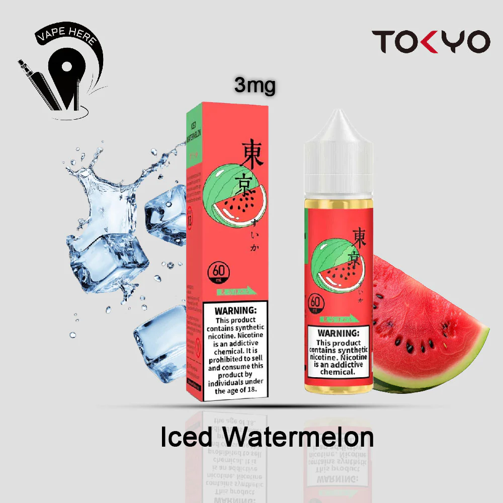 TOKYO ICED WATERMELON E LIQUID 60ML- CLASSIC SERIES - Image 4