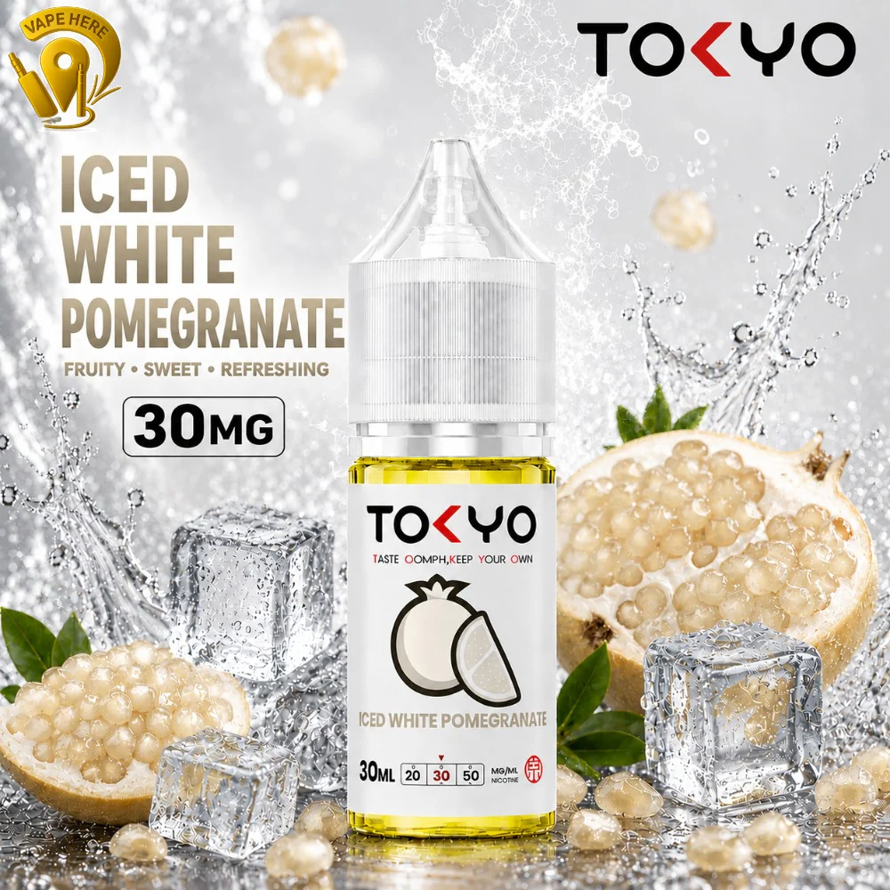 TOKYO ICED WHITE POMEGRANATE SALTNIC 30ML- CLASSIC SERIES - Image 3