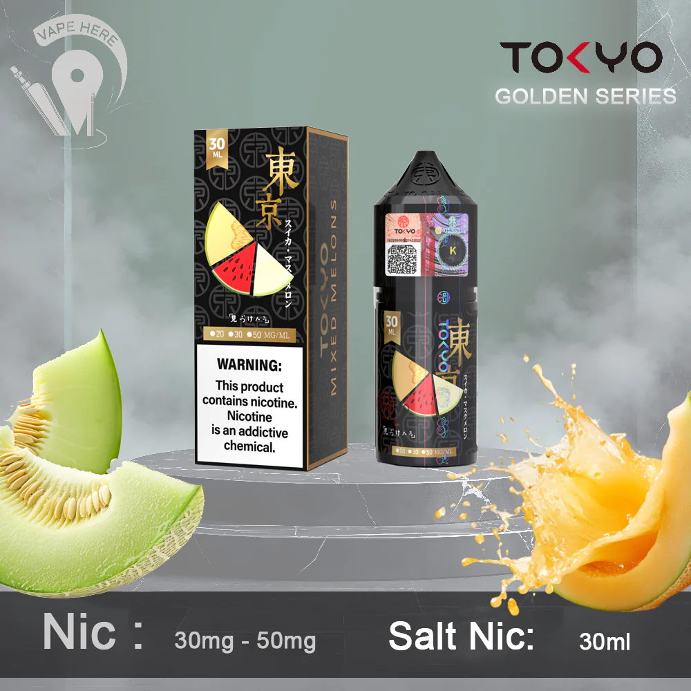 TOKYO MIXED MELON SALTNIC 30ML- GOLDEN SERIES