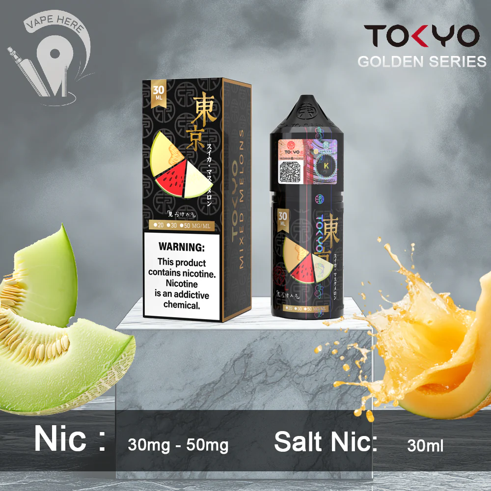 TOKYO MIXED MELON SALTNIC 30ML- GOLDEN SERIES - Image 2