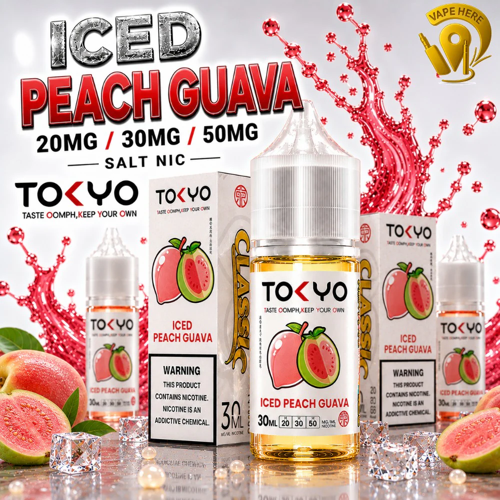 TOKYO PEACH GUAVA SALTNIC 30ML- CLASSIC SERIES