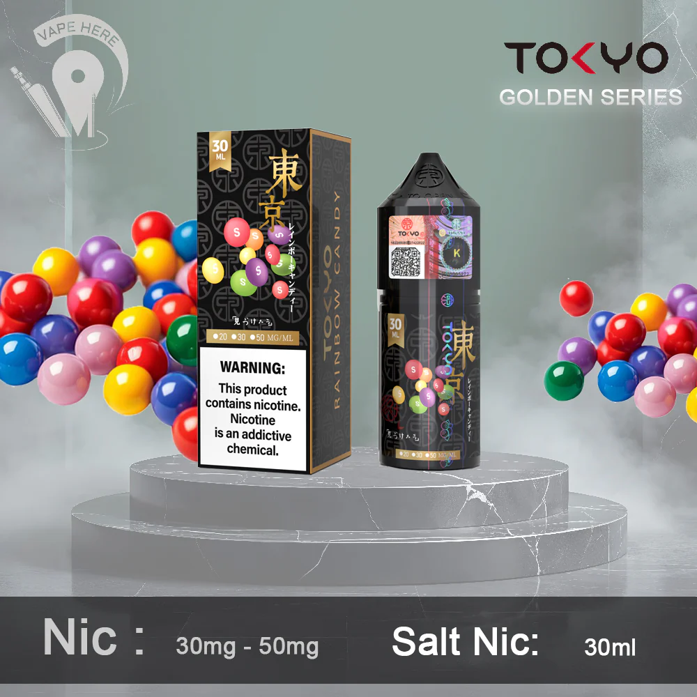TOKYO RAINBOW CANDY SALTNIC 30ML- GOLDEN SERIES