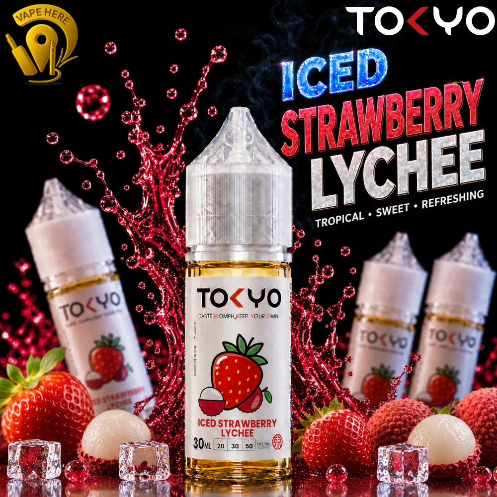 TOKYO STRAWBERRY LYCHEE SALTNIC 30ML- CLASSIC SERIES - Image 2