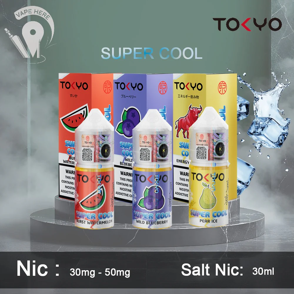 TOKYO SUPER COOL SALTNIC 30ML (30MG & 50MG)