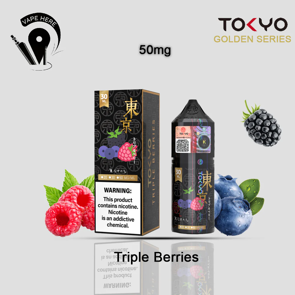 TOKYO TRIPLE BERRIES SALTNIC 30ML- GOLDEN SERIES - Image 4