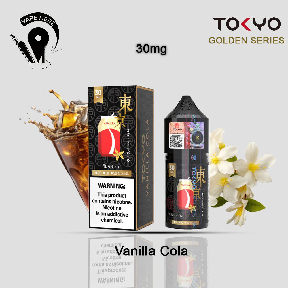 TOKYO VANILLA COLA SALTNIC 30ML- GOLDEN SERIES - Image 3