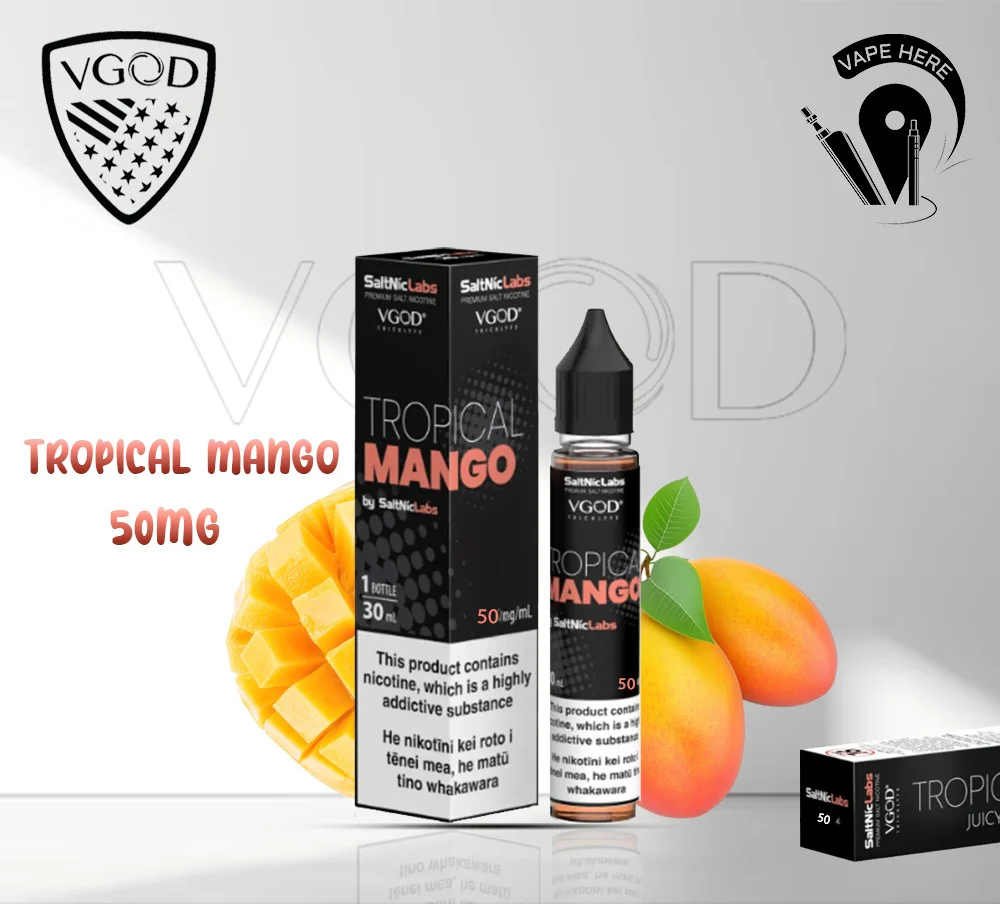 VGOD Tropical Mango Nic Salts - 30ml - Image 4