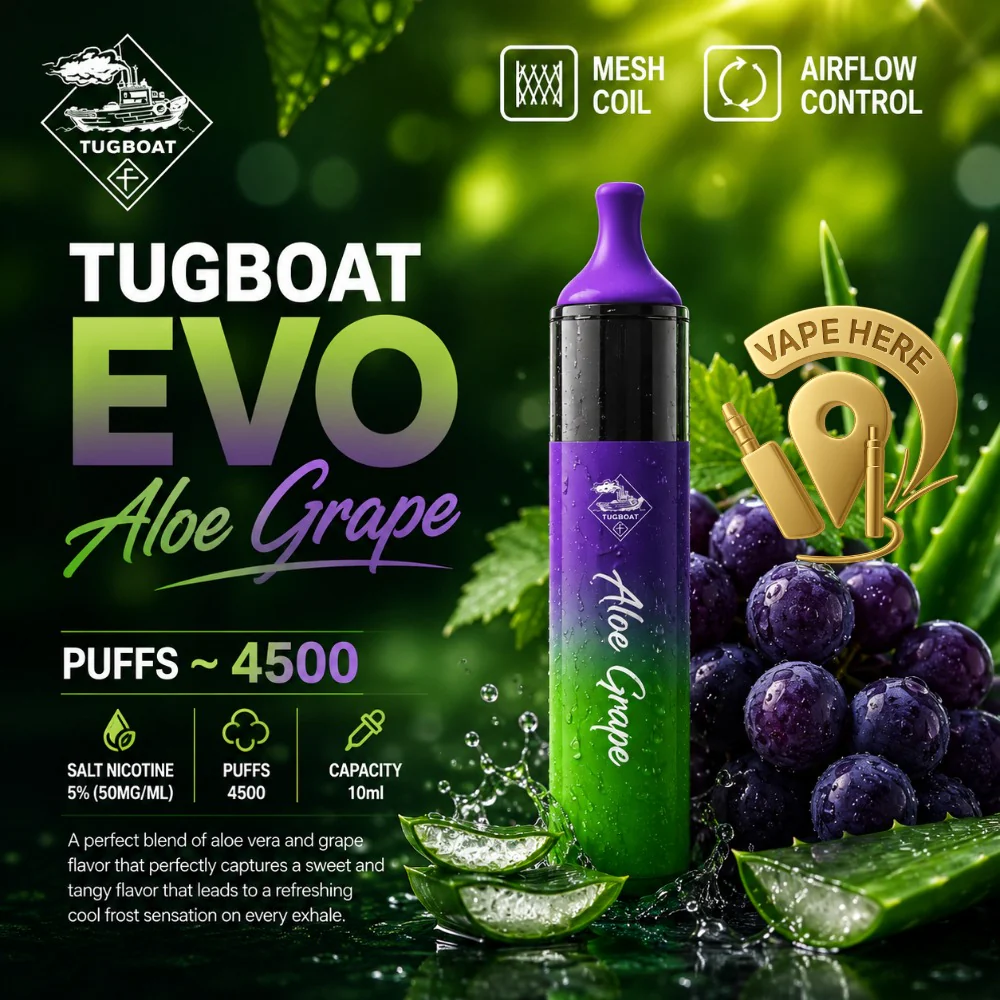 Tugboat EVO Disposable Vape Device 4500 Puffs 850mAh - Image 3