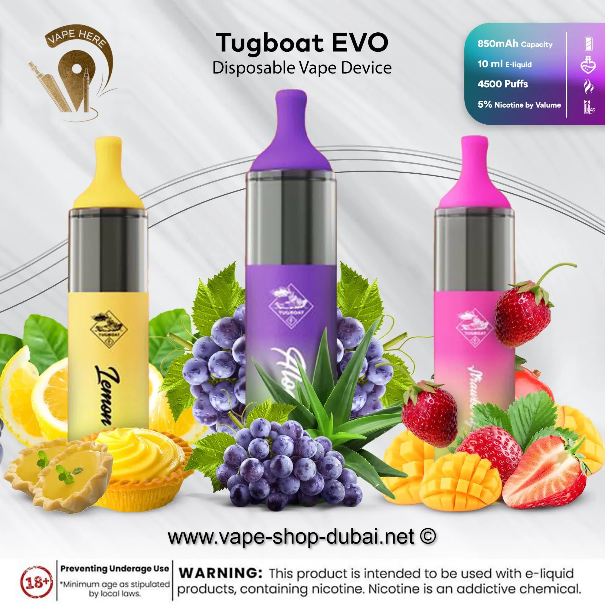 Tugboat EVO Disposable Vape Device 4500 Puffs 850mAh - Image 64
