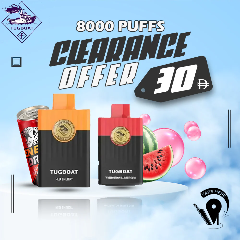 TUGBOAT HERO 8000 PUFFS DISPOSABLE VAPE - Image 5