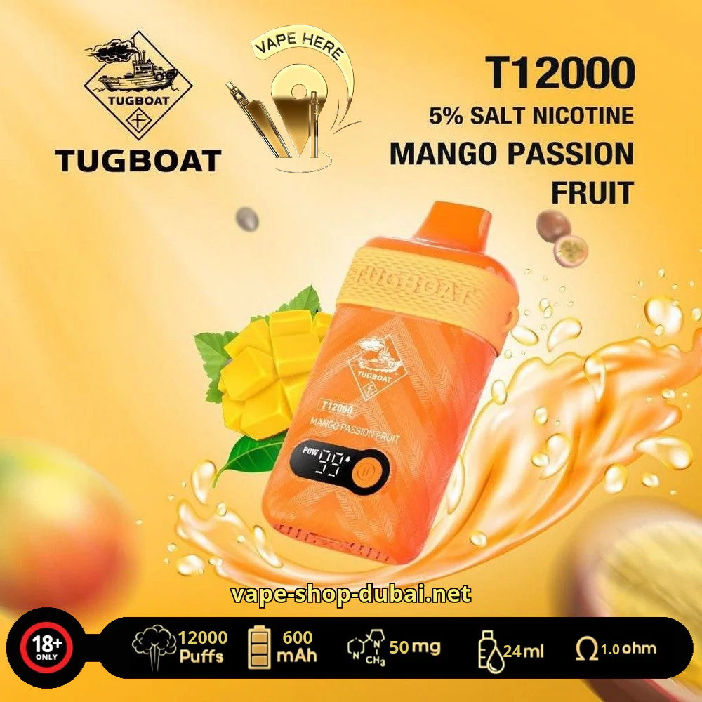 TUGBOAT T12000 DISPOSABLE VAPE 12000 PUFFS - Image 17