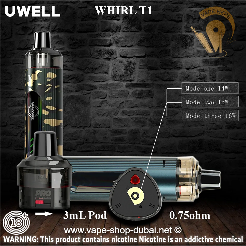 UWELL WHIRL T1 POD MOD KIT 16W - Image 3