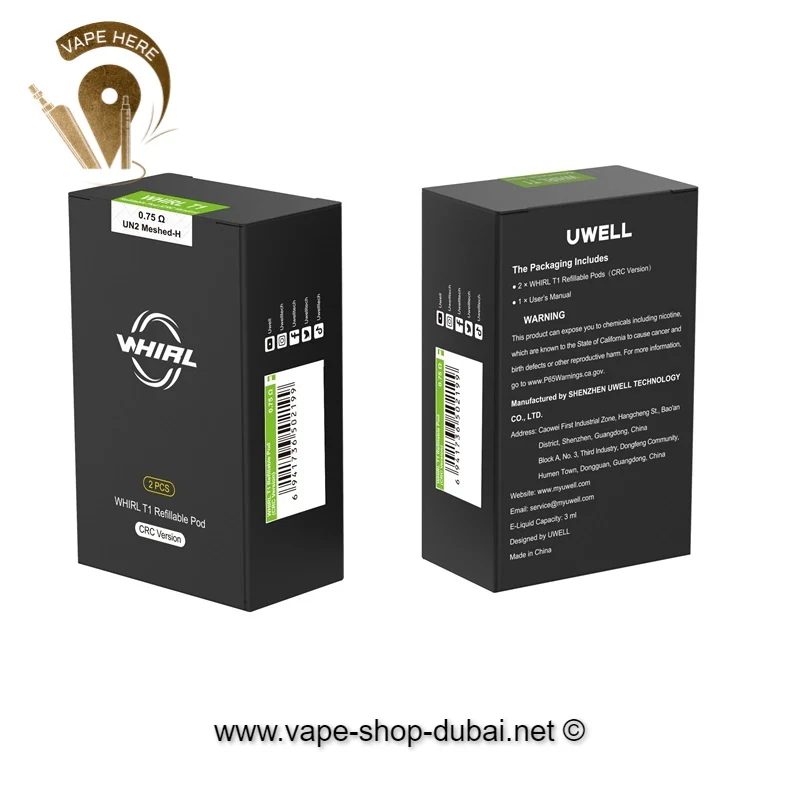 UWELL WHIRL T1 REPLACEMENT PODS