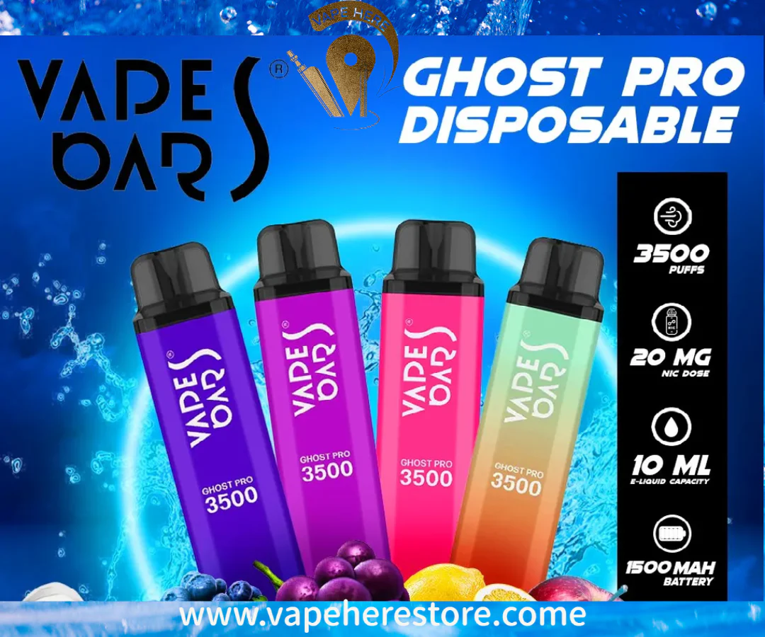 VAPES BAR ZERO Nicotine - GHOST PRO 3500 Puffs Disposable Vape 0MG - Image 2