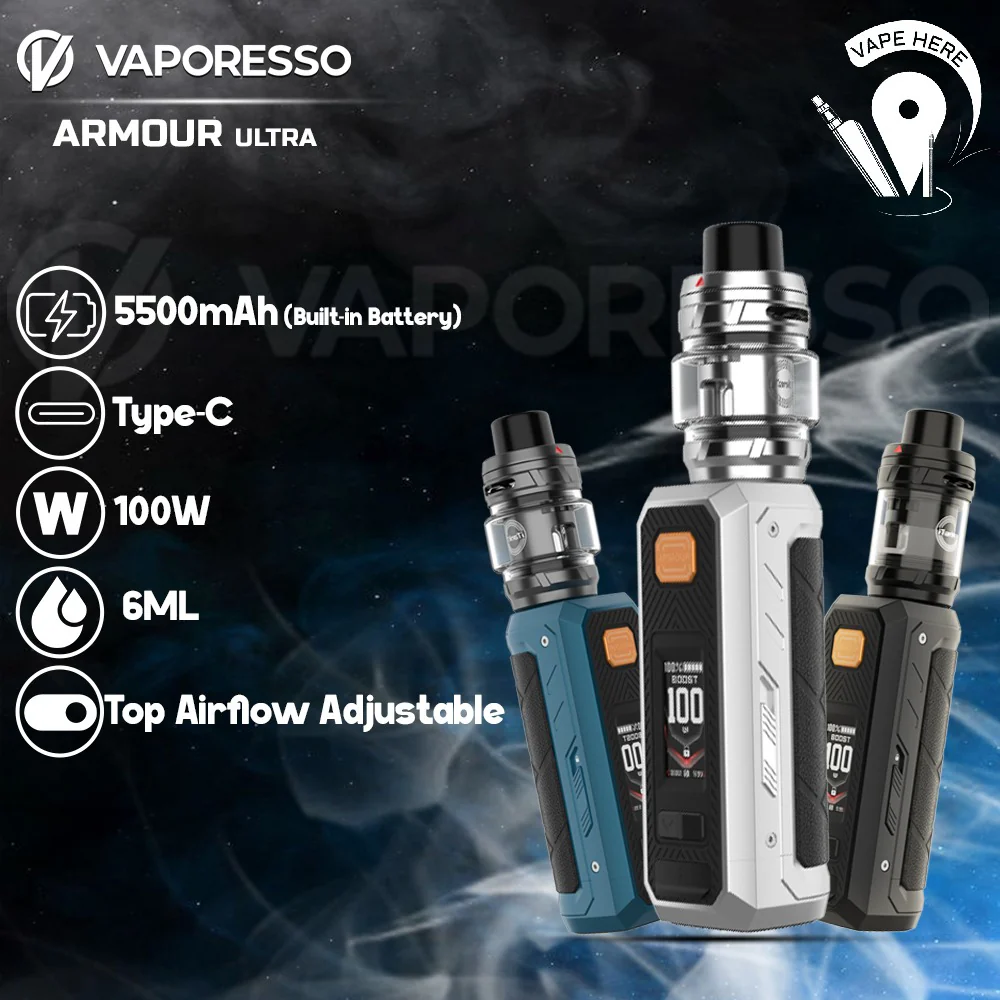 VAPORESSO ARMOUR ULTRA Built in 5500mAh Vape Kits - Image 2
