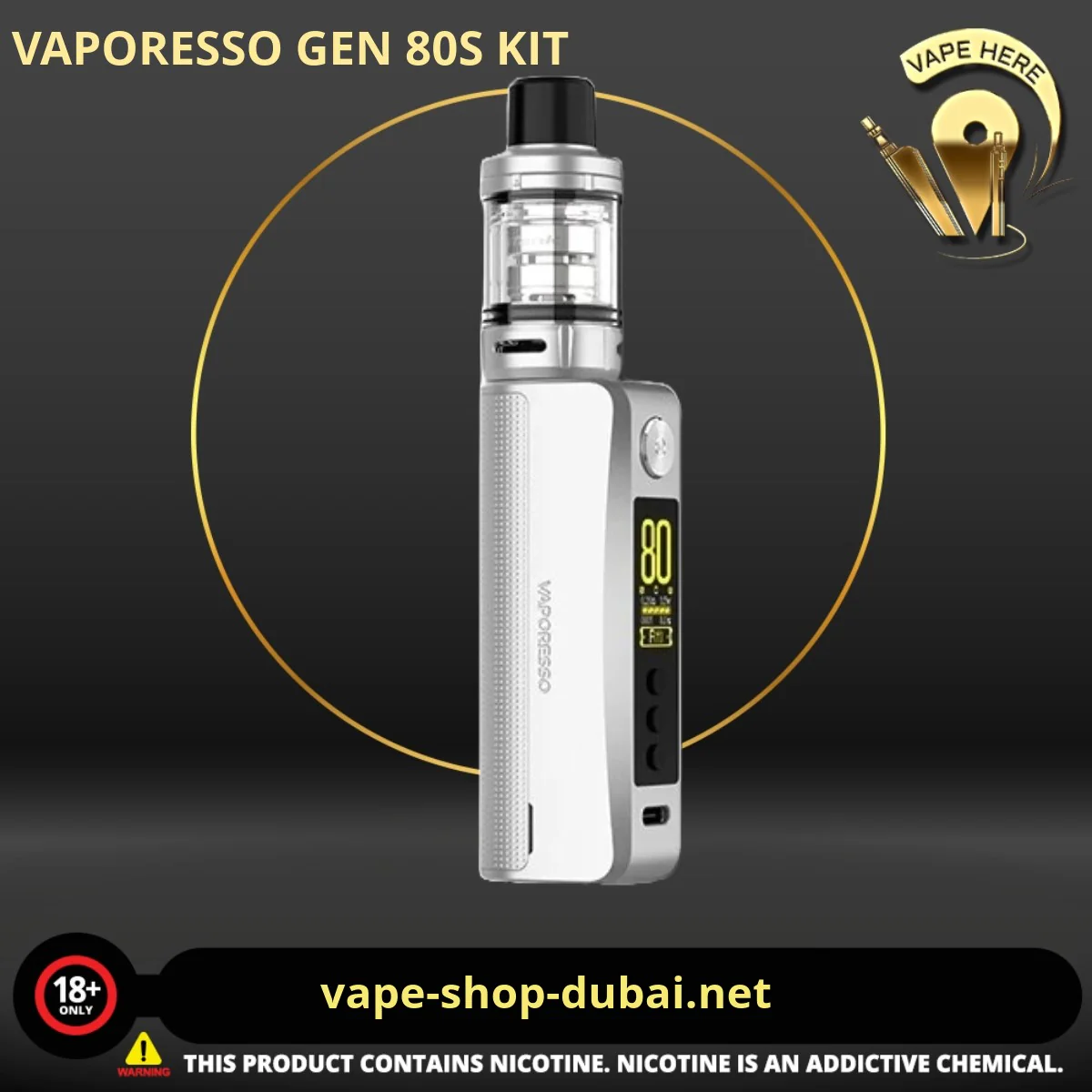 VAPORESSO GEN 80S KIT WITH ITANK ATOMIZER 5ML - Image 6