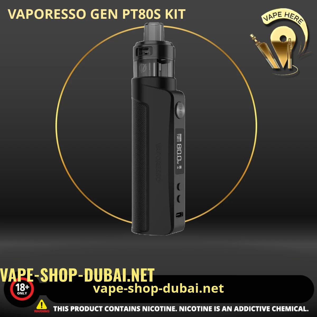 VAPORESSO GEN PT80S KIT with xTANK POD 4.5ML - Image 4
