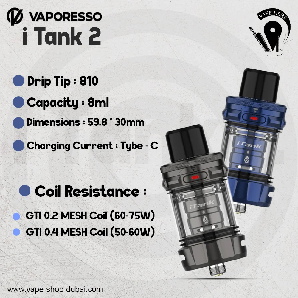 VAPORESSO iTank 2 | Sub ohm Tank For DTL Vaping