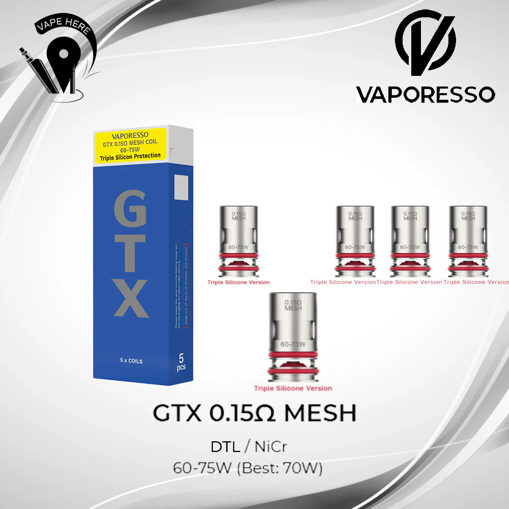 Vaporesso GTX \ GTX 2 Replacement Coils – 5 pcs - Image 3