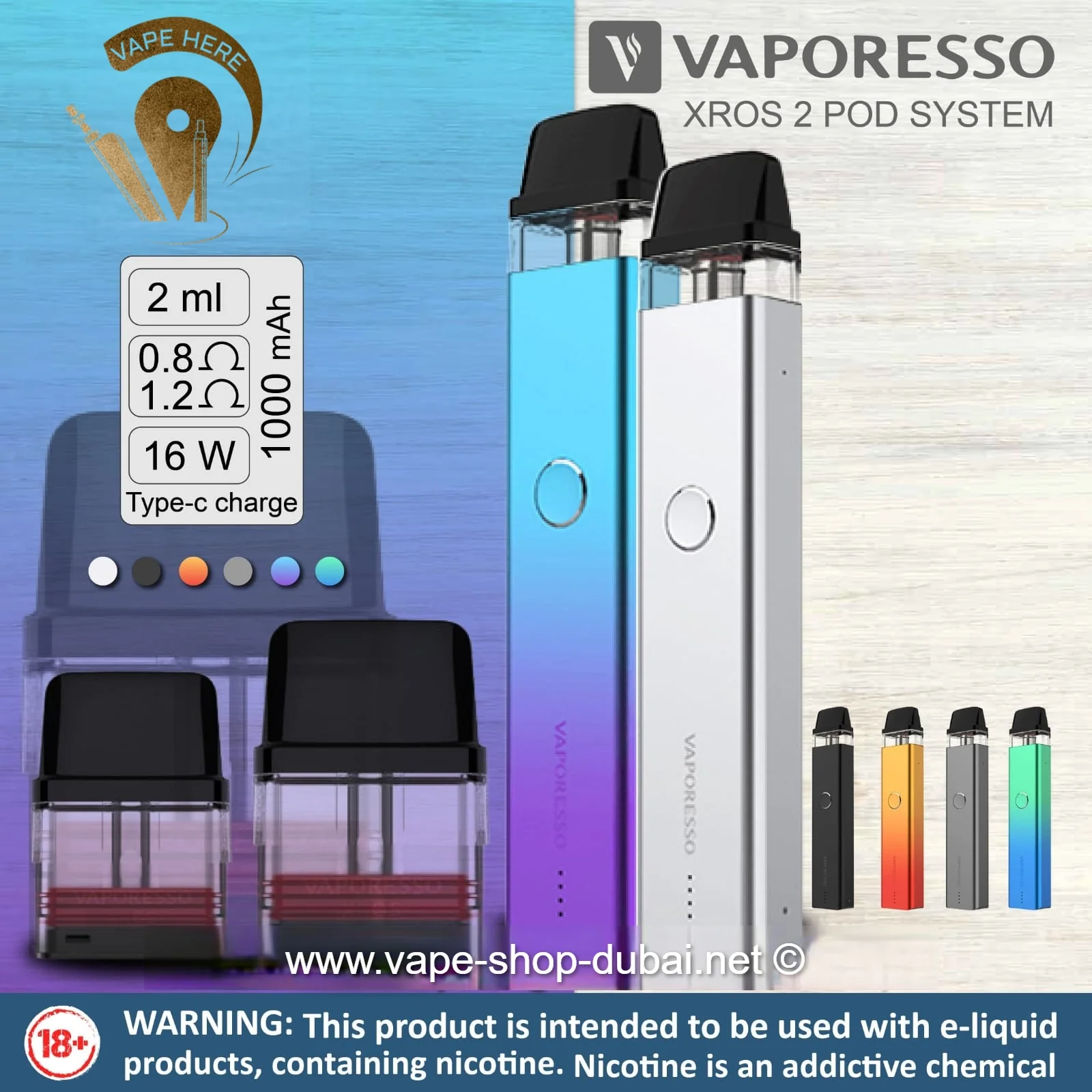VAPORESSO - XROS 2 16W POD SYSTEM