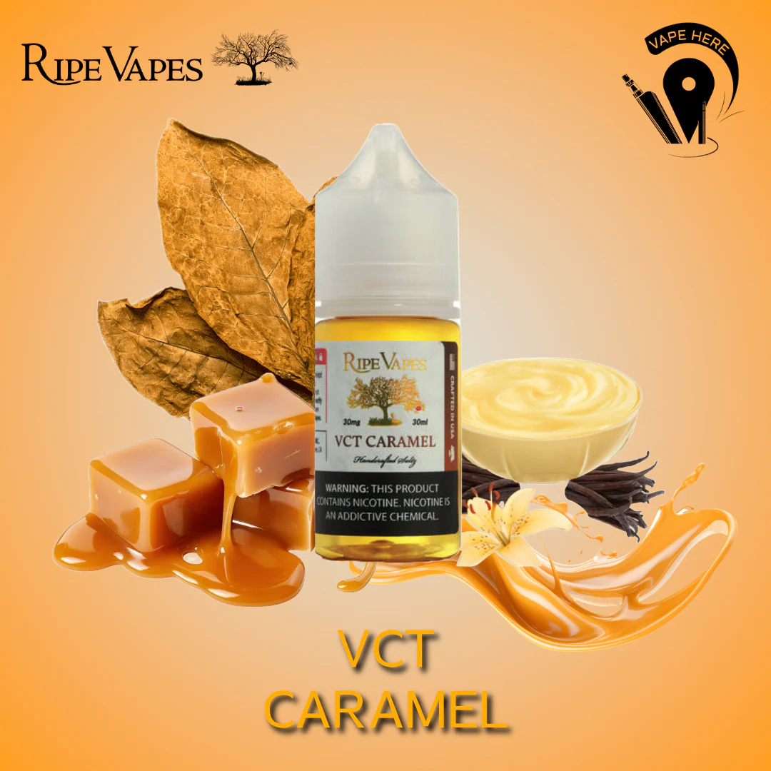 VCT CARAMEL 30ml Nic Salt - VCT Collection from Ripe Vapes