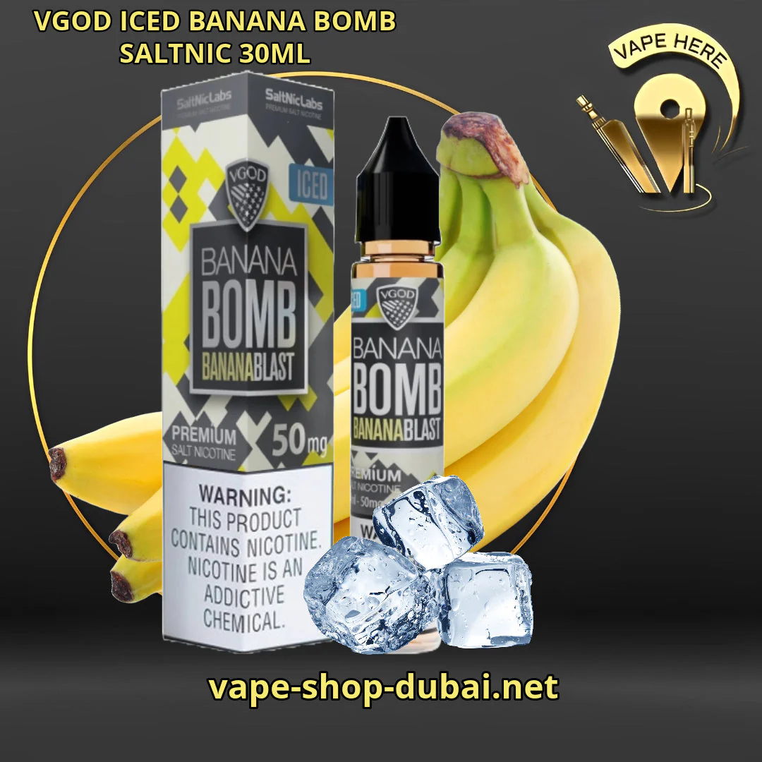 VGOD ICED BANANA BOMB SALTNIC 30ML - Image 7