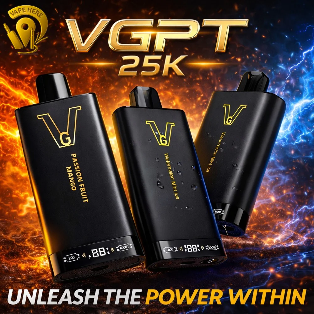 VGPT 25K Disposable Vape 25000 Puffs with LED Screen (20mg & 50mg Nicotine)