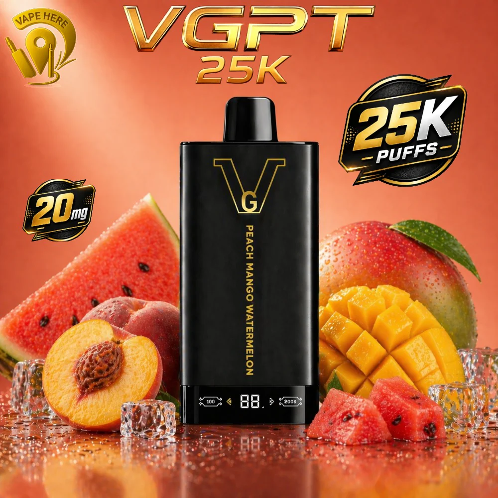 VGPT 25K Disposable Vape 25000 Puffs with LED Screen (20mg & 50mg Nicotine) - Image 15