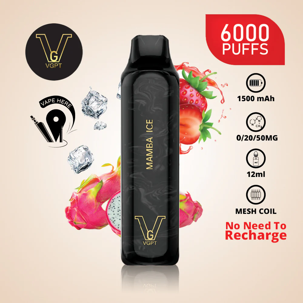 VGPT 6000 PUFFS (0mg, 20mg, 50mg) Disposable Vape Non-Rechargeable - Image 11