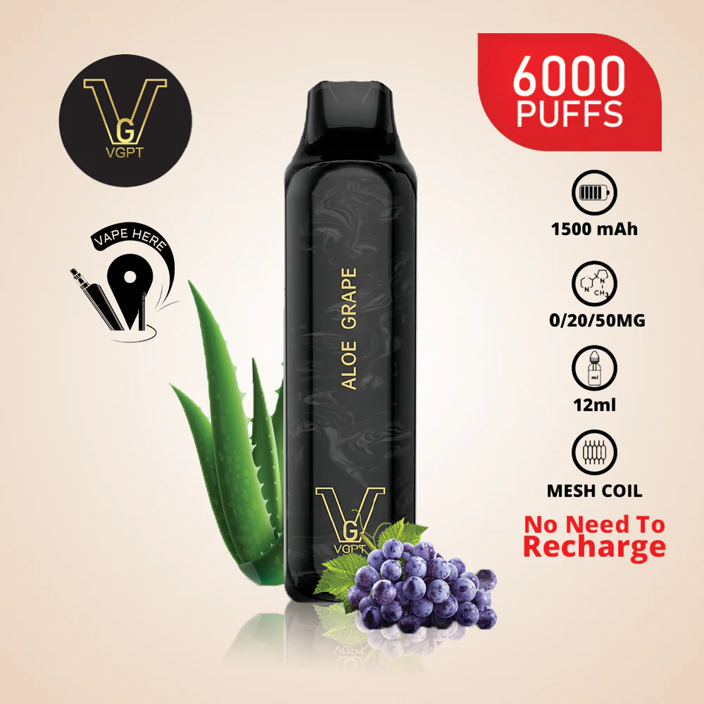 VGPT 6000 PUFFS (0mg, 20mg, 50mg) Disposable Vape Non-Rechargeable - Image 12