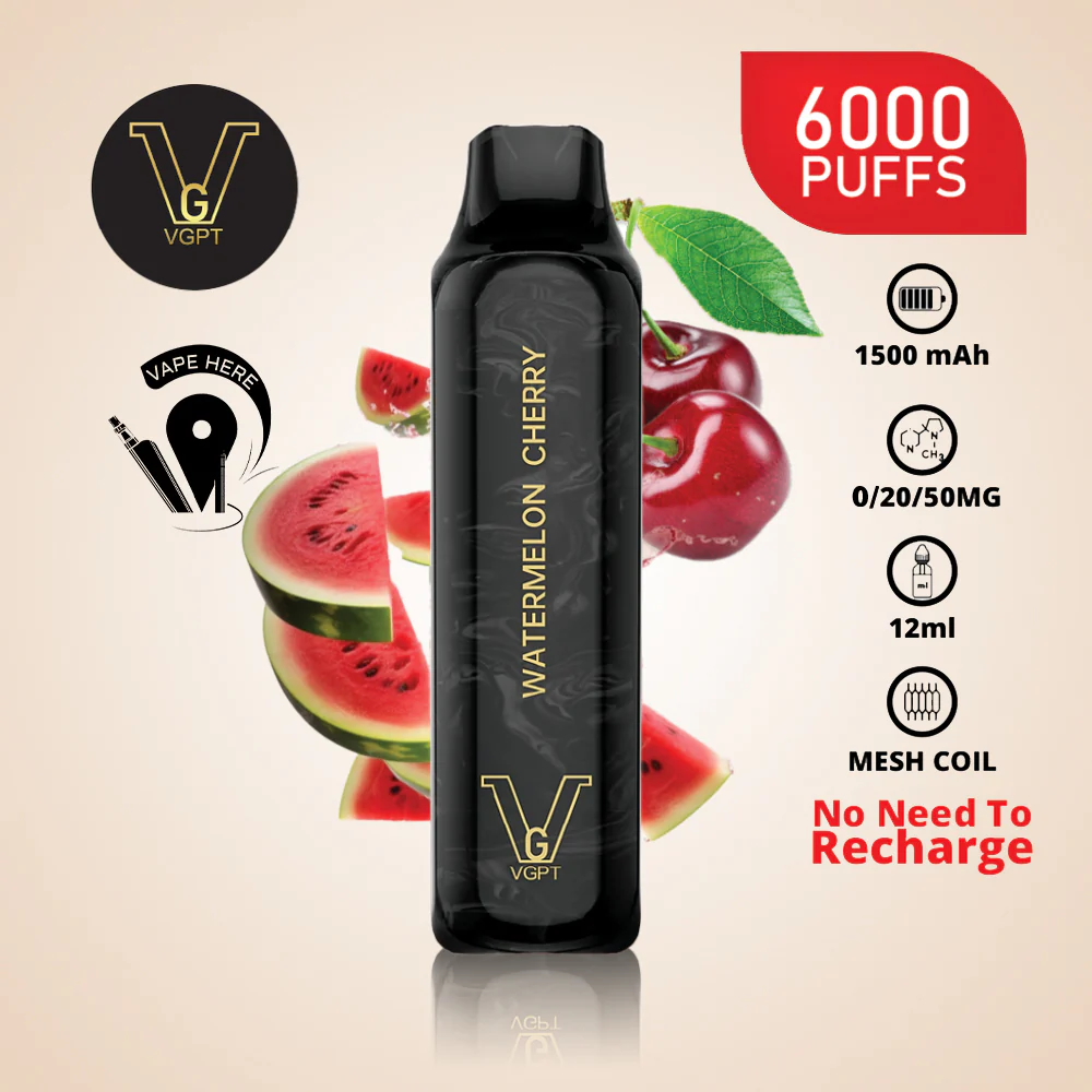 VGPT 6000 PUFFS (0mg, 20mg, 50mg) Disposable Vape Non-Rechargeable - Image 3