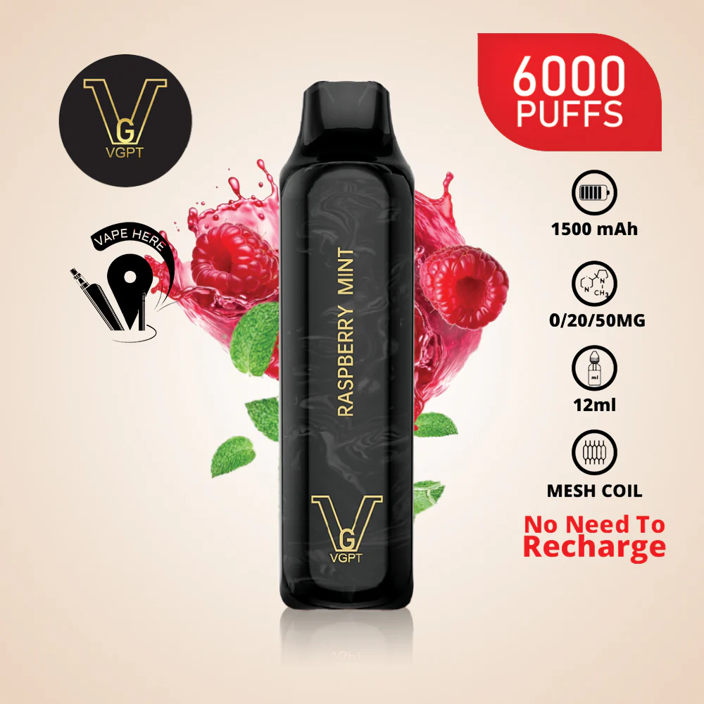 VGPT 6000 PUFFS (0mg, 20mg, 50mg) Disposable Vape Non-Rechargeable - Image 5