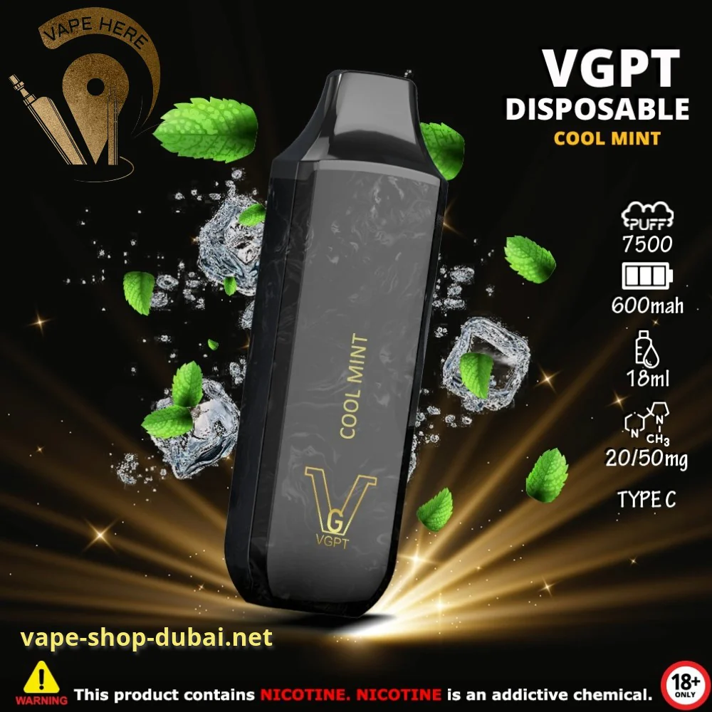VGPT DISPOSABLE VAPE 7500 PUFFS 0MG, 20MG & 50MG - Image 11